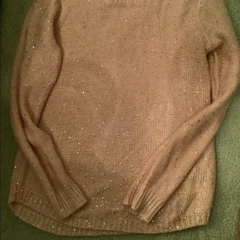 Pink sequin shirt tail tunic
